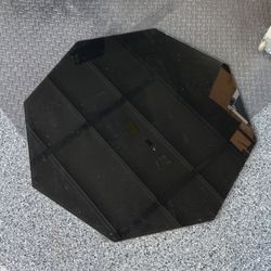 Octagonal 36” Diameter Glass Table Top (black)