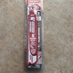 DIABLO 3pc 6” Medium Metal 1/16-5/16 10 TPI