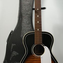 1966 Vintage Silvertone Harmony H604 Parlor Acoustic Sunburst Guitar