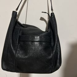Kate Spade Black Leather Pebble Oversized Satchel