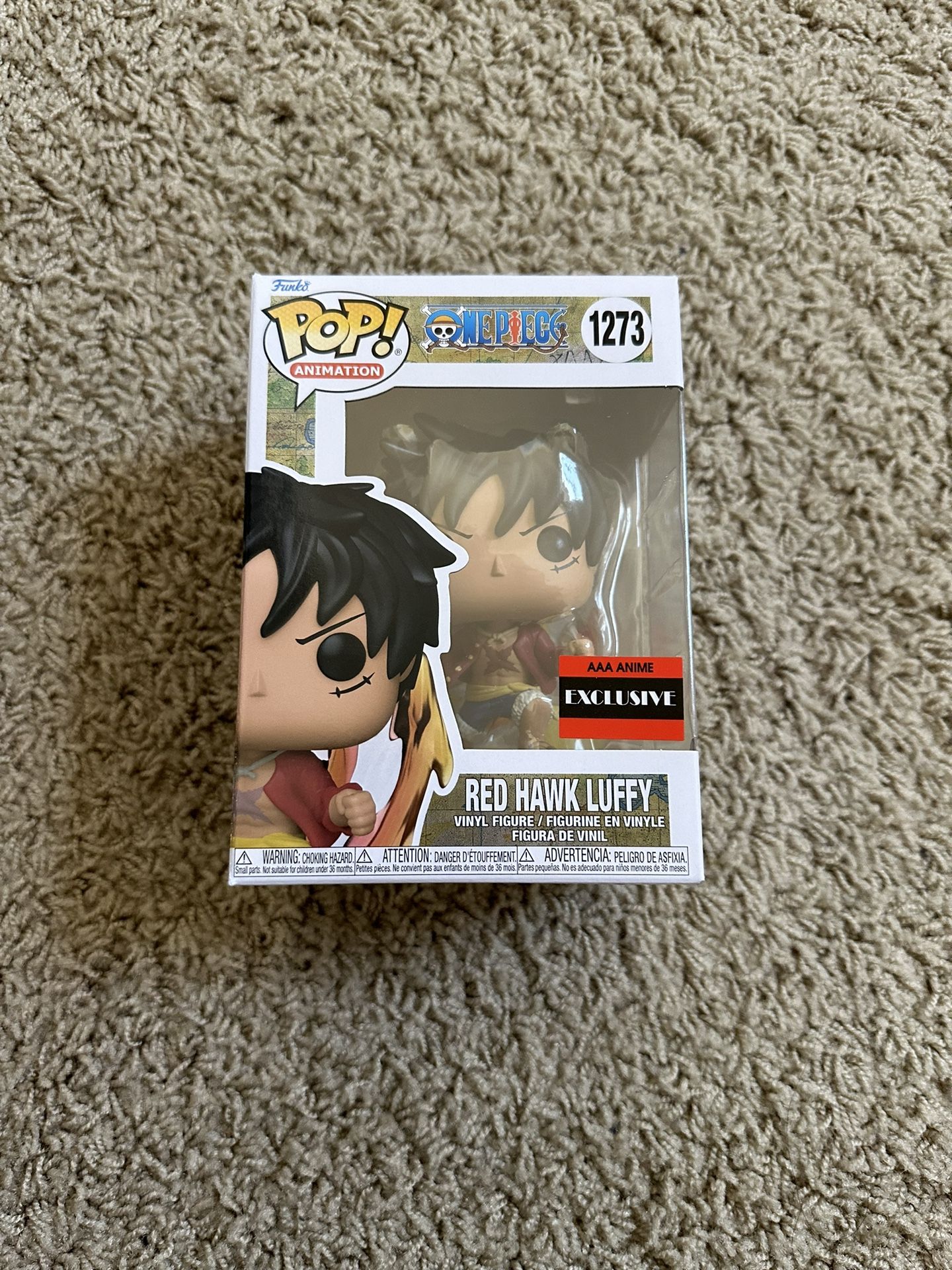 ONE PIECE RED HAWK LUFFY FUNKO POP. AAA ANIME EXCLUSIVE.