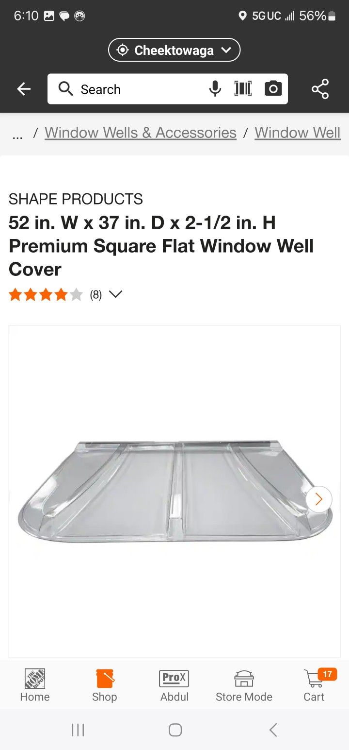 52 in. W x 37 in. D x 2-1/2 in. H
Premium Square Flat Window Well
Cover