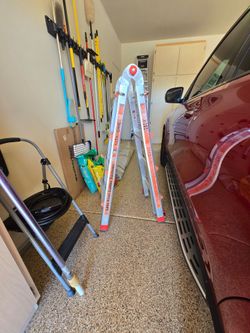 Adjustable Tall Folding Ladder