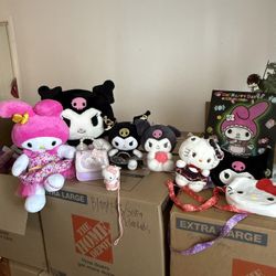 Sanrio / Hello Kitty / Kuromi Plushies / Build A Bear 