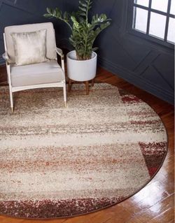 ‏Rug /Autumn Maple Beige 8' 0 x 8' 0 Round Rug