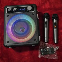 Brand New!! Portable Karaoke Machine with 2 Microphones... $80