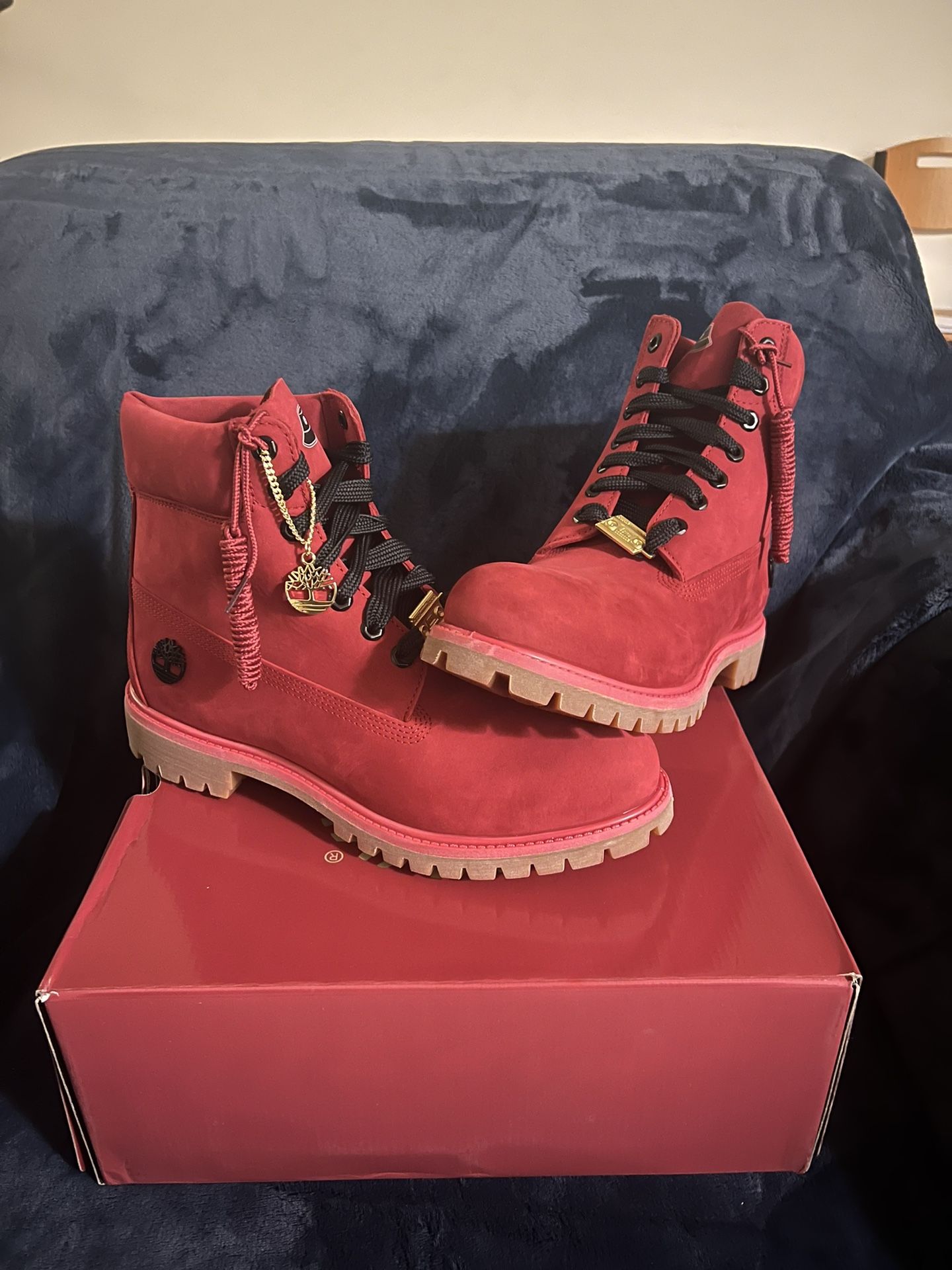 Timberland 6" Boots - Men's Color: Red/Red/Black