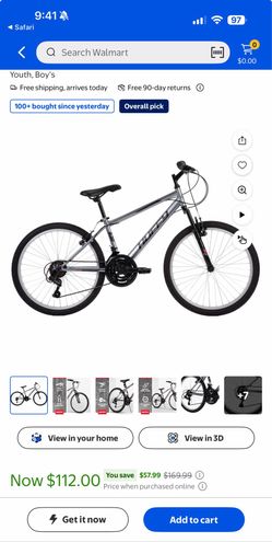 24”youth bike practically new