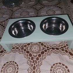 Mint Green Pet Food Bowls