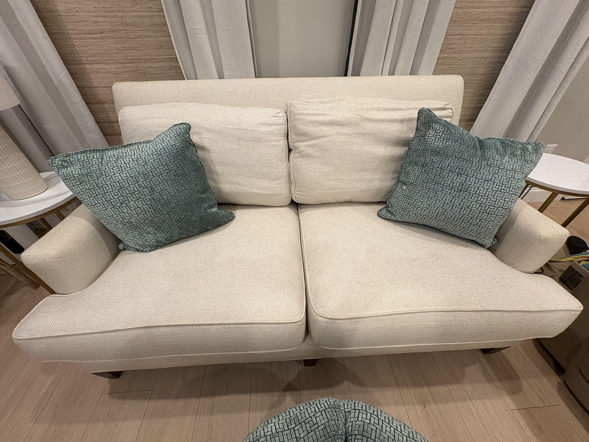 White Loveseat