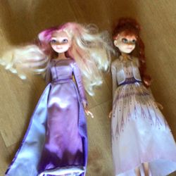 Elsa And Anna Barbie Dolls