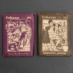 Lot of 2 Vintage Folkwear Sewing Patterns all Uncut