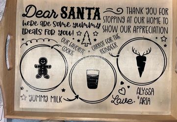 Personalized Santa Trays