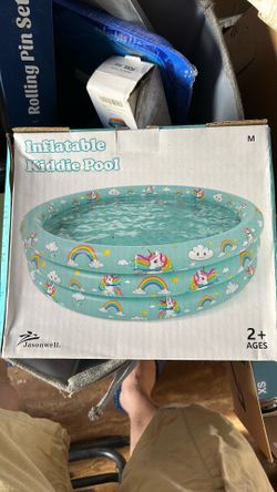 Jasonwell Inflatable Baby Kiddie Pool - Toddler Pool Kids Paddling Baby Swimming Pools Blow Up Ball Pit Infant Wading Pools for Backyard Piscina Infla