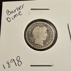 1898 Barber Dime
