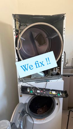We fix Dryers, Washers, Fridges, Stoves.