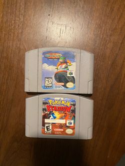 Nintendo 64 Game Lot – Wave Race & Pokémon Stadium