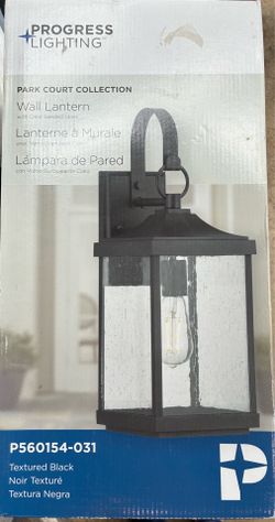 Outdoor black sconce light