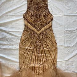 Camilla Beige Mermaid Dress