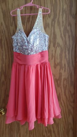 Home coming or prom dress might be a medium or large not tag on dress