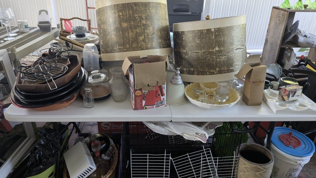 Garage Sale, Tool Box, Home Decor And Clothes 