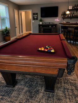 9foot pool table with delivery and installation