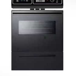 🔥 Summit Appliance 24 in. Single Gas Wall Oven in Black