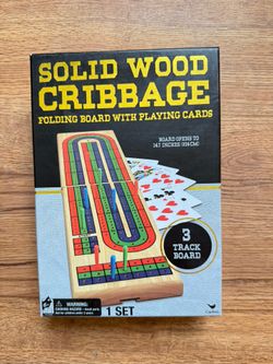 Solid Wood Cribbage Game