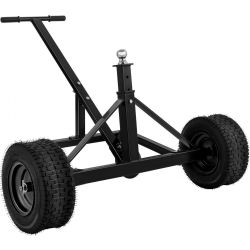 Adjustable Trailer Dolly, 1500 Lbs Capacity Trailer Mover Dolly, 25.6" - 33.5" Adjustable Height, Manual Trailer Mover with 16" Wheels, Heavy-Duty Tow