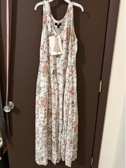 White Floral Maxi Dress