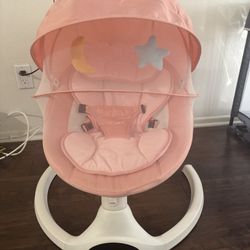 Pink Baby swing