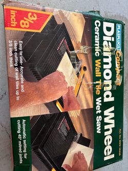 Compact plasplugs diamond wheel wet saw