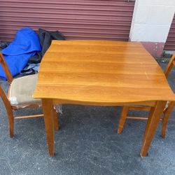 Kitchen Table And 2 Chaira
