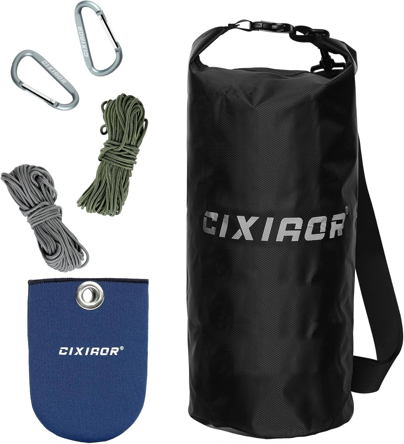 Bear Food Bag Hanging System, Easy to Throw Ultralight Bear Bag Kit for Camping with a 10L Waterproof Bear Bag Backpacking, Survival Utility Rope, Car