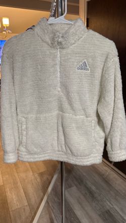 Adidas Girls Sherpa Fleece Pullover Jacket Size 14 (L) - New