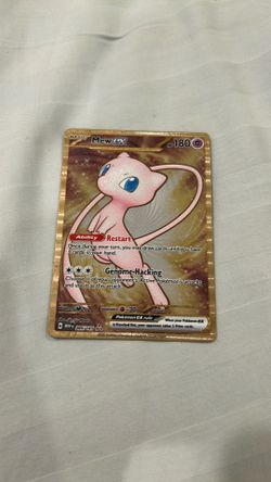 Pokémon card mew metal