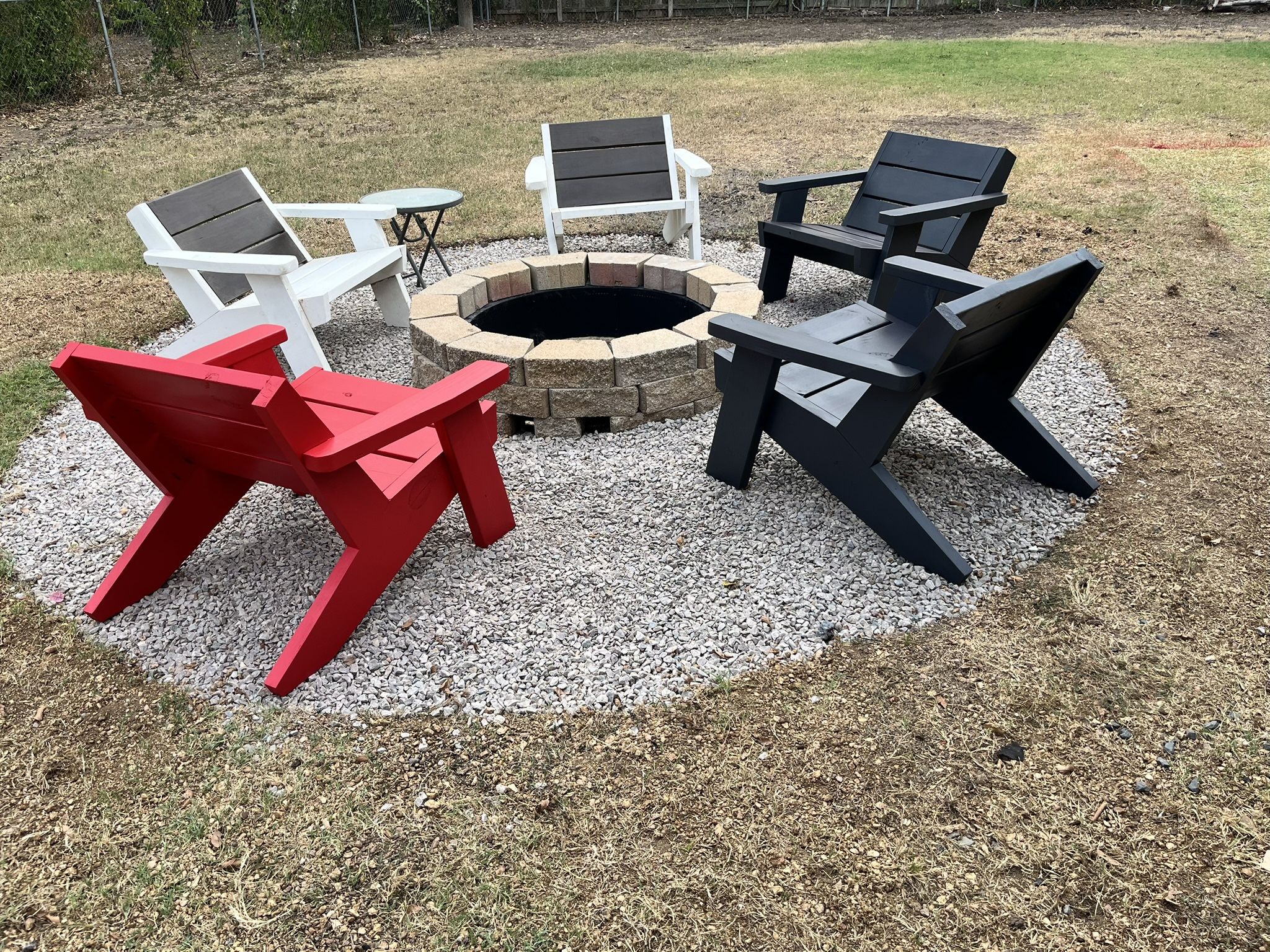 Handmade Modern Adirondack Outdoor Living Chairs