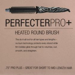 Calista PerfecterPro Heated Round Brush (Zebra) .75”