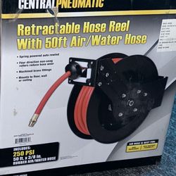 50ft Air/Water Hose Reel With Hose
