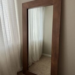 Bedroom/living room Wood handmade mirror in brand New condition 