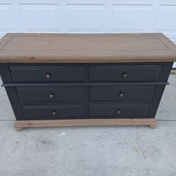 6 Drawer Modern Dresser Just Refinished 