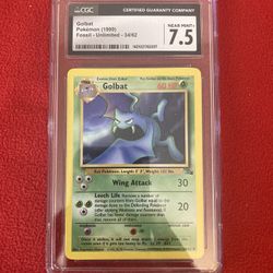 Pokemon Vintage Golbat CGC 7.5