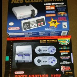 870 Games NES Classic Mini or 280 GAMES SNES Classic $140 Each