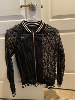 Womens Black Light Weight Jacket Small 