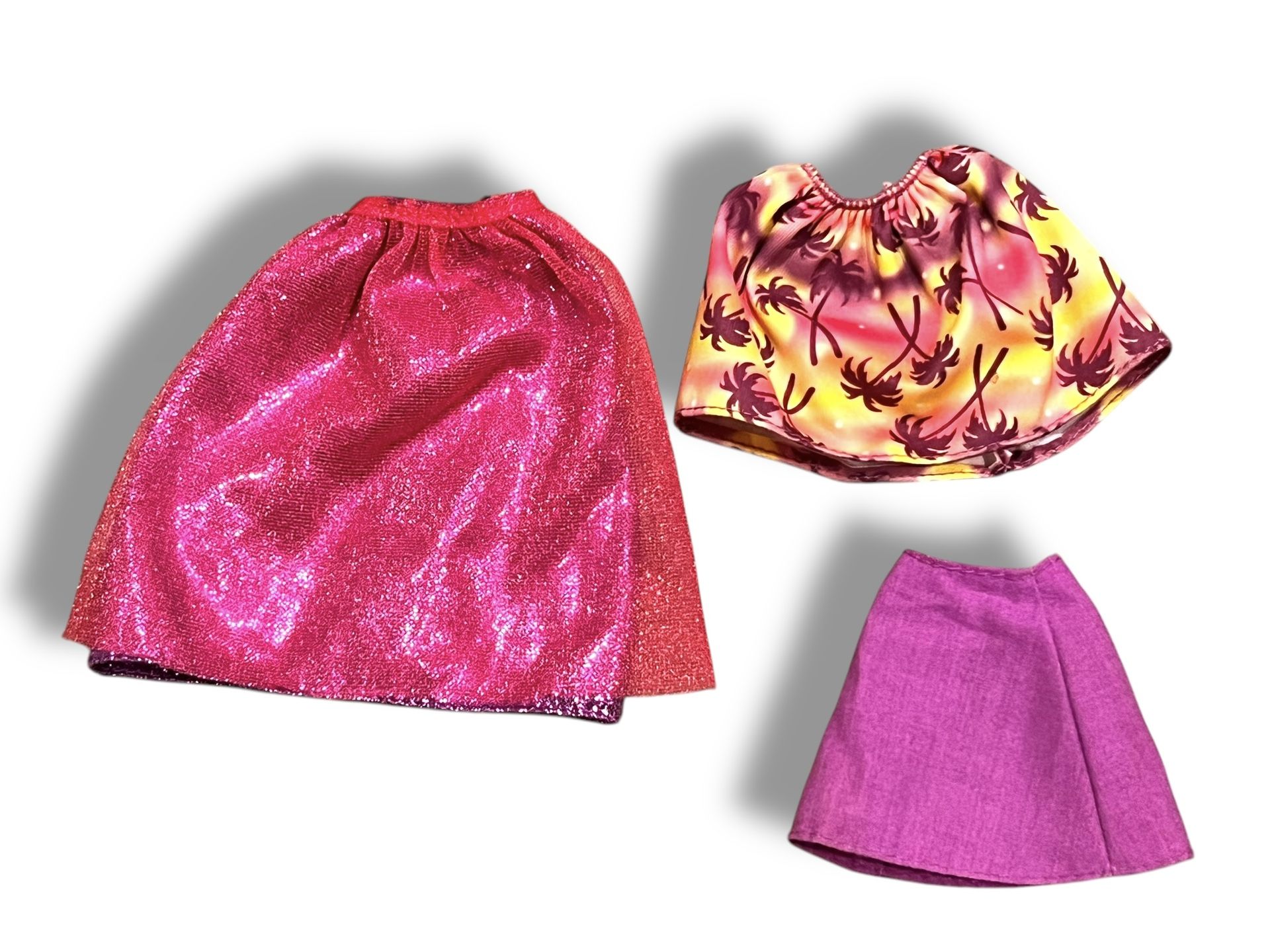 Barbie Life in the Dream House Long Skirt + Hawaiian Short Skirt + Short Purple