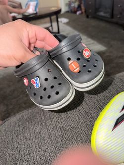 Crocs  Black and White size 10c kids