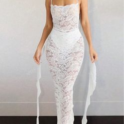 White Lace Dress