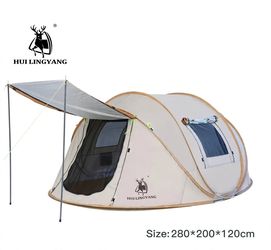 Family Camping Tent 280x200cm with Awning