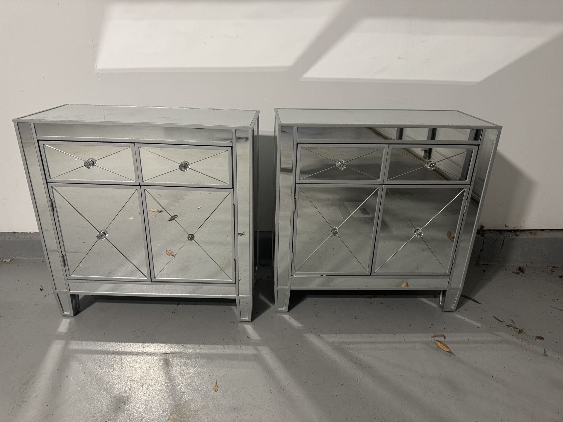 Mirrored Night Stands