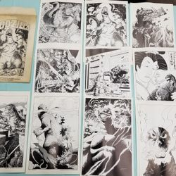 1985 Rare Dark Horse Godzilla Prints lot 14.5 x 9.5" x 10 New